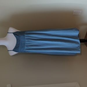 NWT Spaghetti strap high low denim Dress size M